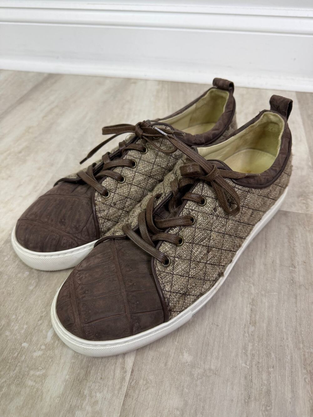 Giorgio’s of Palm Beach Crocodile Sneakers Made in Italy Size 12